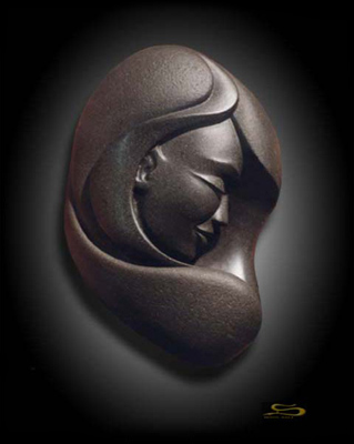 Carved Stone 'Dreamer'